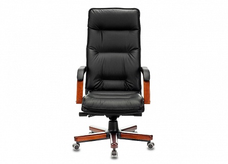 Фото Кресло руководителя T-9927WALNUT мультиблок, до 200 кг, кожа/орех 2