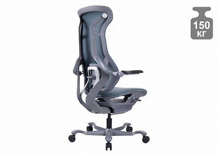 Фото Кресло эргономичное Everprof ATOM Black | АТОМ, синхромеханизм, слайдер, экокожа 10