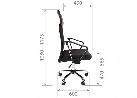 Фото Кресло офисное CHAIRMAN 610 топ-ган, сетка/ткань () 5
