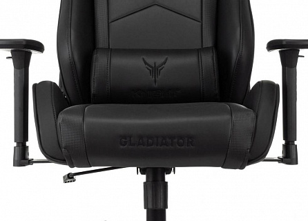 Фото: Кресло игровое Knight Gladiator | Найт Гладиатор, до 150кг, топ-ган, 3D подлокотники, экокожа 5