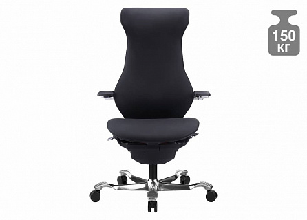 Фото Кресло эргономичное Everprof ATOM Black | АТОМ, синхромеханизм, слайдер, экокожа 2