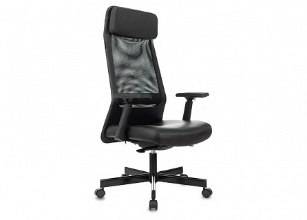 Фото Кресло компьютерное T-995/BLACK, синхромеханизм, экокожа 1